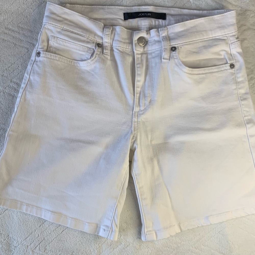Joe's Jeans White Denim Bermuda Shorts